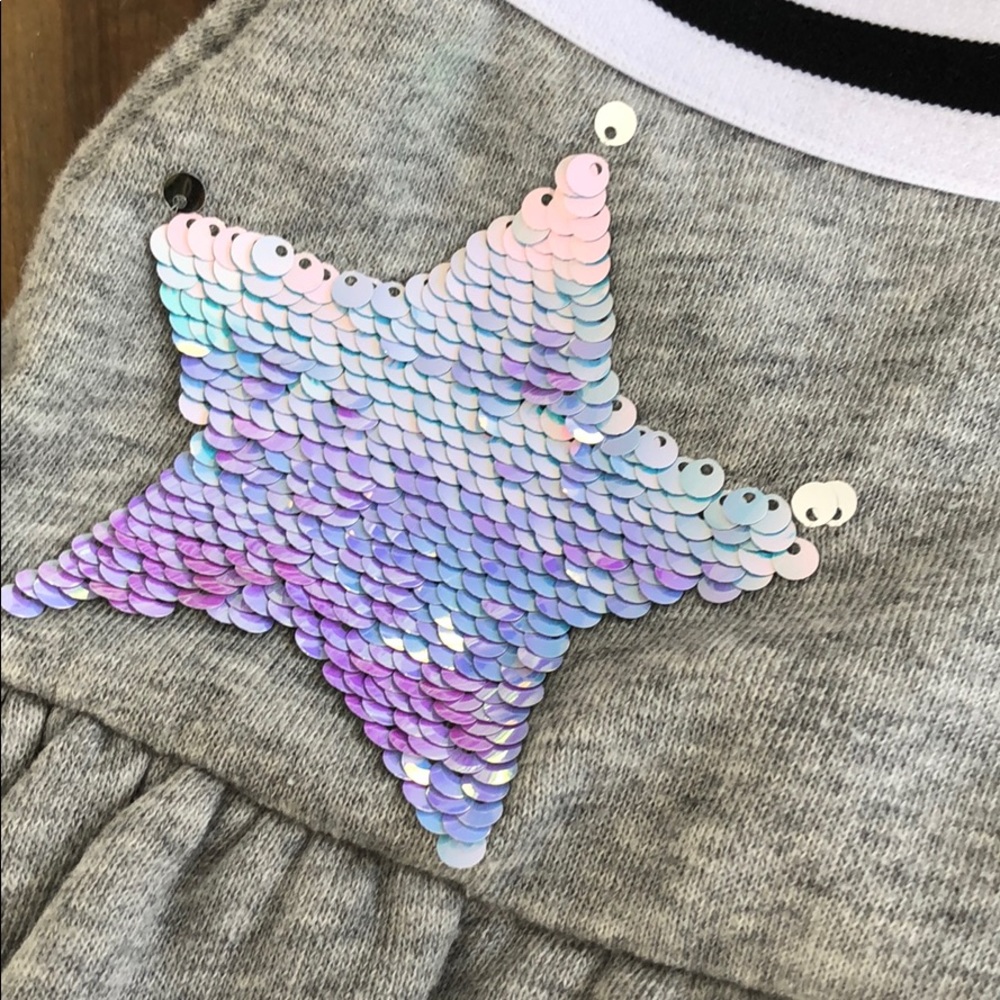 Girls Justice Flip sequin skirt with short